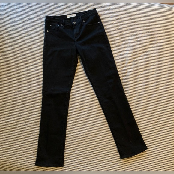GAP Jeans Blackest Black Gap Straight Leg Jeans Poshmark